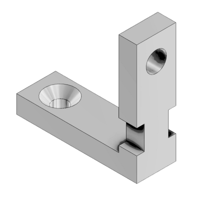 41-001-0 MODULAR SOLUTIONS PROFILE FASTENER HIDDEN PROFILE CONNECTOR M